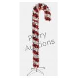 6' Pre-lit Tinsel Led Candy Cane Ul1295w