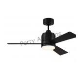 Mccoy 3-blade 42 In. Indoor Flat Black Finish Ceil