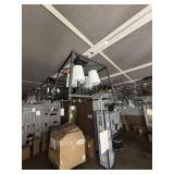 4 Light Semi-flush Black Forged/ivory