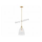 1-light Pendant In Natural Brass (8043afr) By Savb