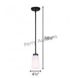 Portia 1 Light Pendant, Black Finish (83tr9) By Cm
