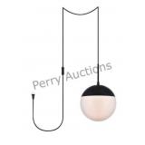 Elegant Lighting Elegant-eclipse 1 Light Black Plu