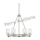 Lynwood 6-light Chandelier In Satin Nickel With Gr