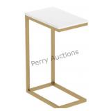 Rayna Accent Table Features A Gold Metal Frame