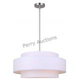 Landra 3 Light Brushed Nickel Contemporary Chandel