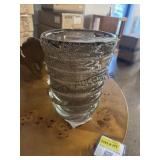 Clear Vase With Screw Like Design