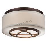 2 Light Flush Mount (t9rz) By Minka-lavery 4952-2b