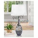 Modern Style Glass Table Lamp Featuring A Body Wit