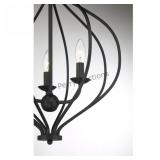 Orchid 3-light Pendant In Matte Black (653w4) By 9