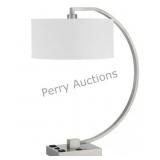 Belfort Metal Desk Lamp With 2 Power Outlets And 1