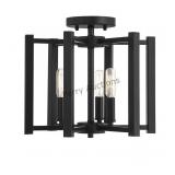 Benson 3-light Ceiling Light In Matte Black