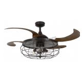 Industri 48' Oil Rubbed Bronze Retractable Blade