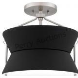 Nira 2 Light 13 Inch Brushed Nickel Semi-flush Mou