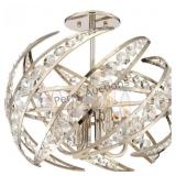 Crescent Semi-flush Mount (whvv) By Quoizel