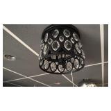 3-light Flush Mount Matte Black,