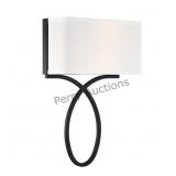 Brinkley 10'' Black Forged Sconce (2nvr1) By Cryst