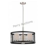 Pratt - 3 Light Pendant With White Glass