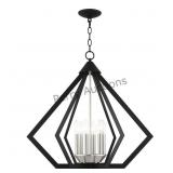 6 Lt Black Chandelier (1uh3l) By Livex