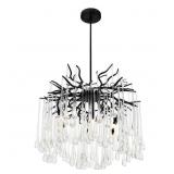 Anita 6 Light Black Chandelier (3069qmv)