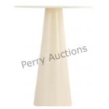 Safid White Modern Side Table ï¿½ 19.7ï¿½ Round End Ta