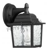 Traditional 8' 1-light Black Outdoor Wall Light