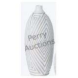 White Polyethylene Glam Vase