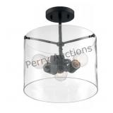 Sommerset - 3 Light Semi-flush With Clear Glass -