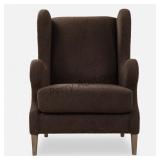 Uttermost Serpentine Brown Fabric Accent Chair