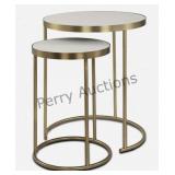 Uttermost Aragon White Nesting Tables Set/2 (adedc