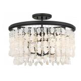 Shimmering Elegance - 4 Light Semi Flush