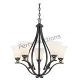 5-light Castle Bronze Chandelier