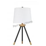 1 Light Metal Tri-pod Base Table Lamp In Painted B