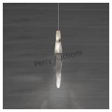 Mini Pendant In Aged Brass With Clear Optic Crysta