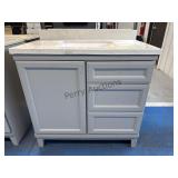 36 X 22 Gray Bathroom Vanity