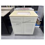 30 X 22 Off-white Bathroom Vanity, Three Whole