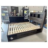 Queen Size Head And Foot Board With Storage