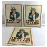 Vintage US Army Uncle Sam Recruiting Posters