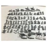 Collection of 69 Lead Toy Soldiers Unpainted