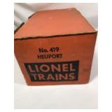 Lionel Trains 419 Heliport in org box
