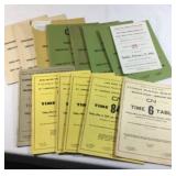 Southwestern Ontario Operating Railroad Timetables