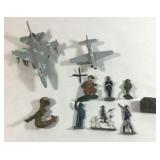 Seven lead soldiers & two US Air Force