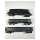 Lionel Dump Car & Gondolas (3 total)
