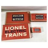 Lionel Accessories Collection in org boxes