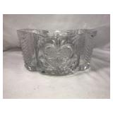 Vintage Cut Glass Unique Shape Planter