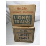 Lionel Trains 356 Freight Stations in boxes (2)
