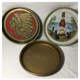 Vintage Beer Trays (3 total) - Iroquois Brewery,