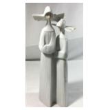 Lladro figurine of two nuns with crossed arms