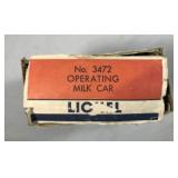 Lionel 3472 Operating Milk Car in org box