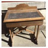 Early Wooden School Desk