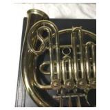 French Horn with Black Hard Case